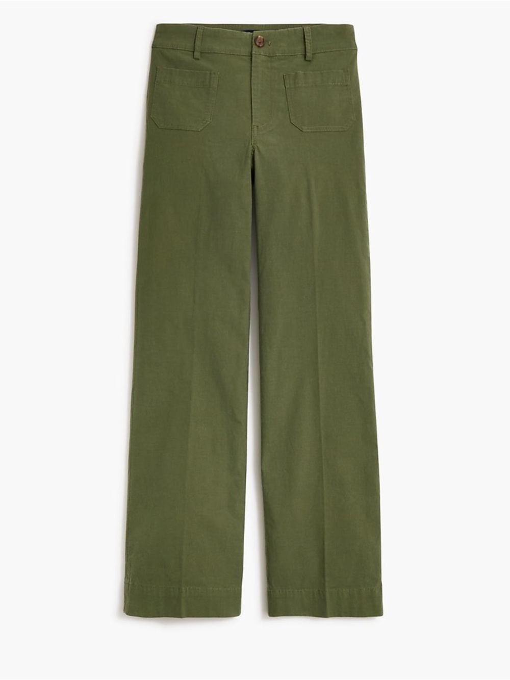 J.Crew Factory Lizzie Wide-Leg Pant in Green Size 25 Petite